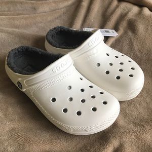 Fur-lined Crocs